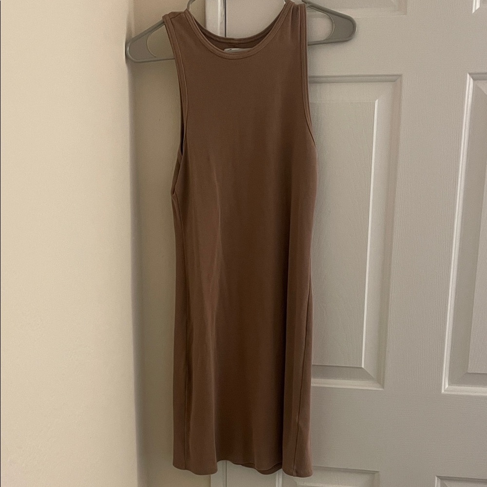 Hollister Brown Bodycon Ribbed Dress